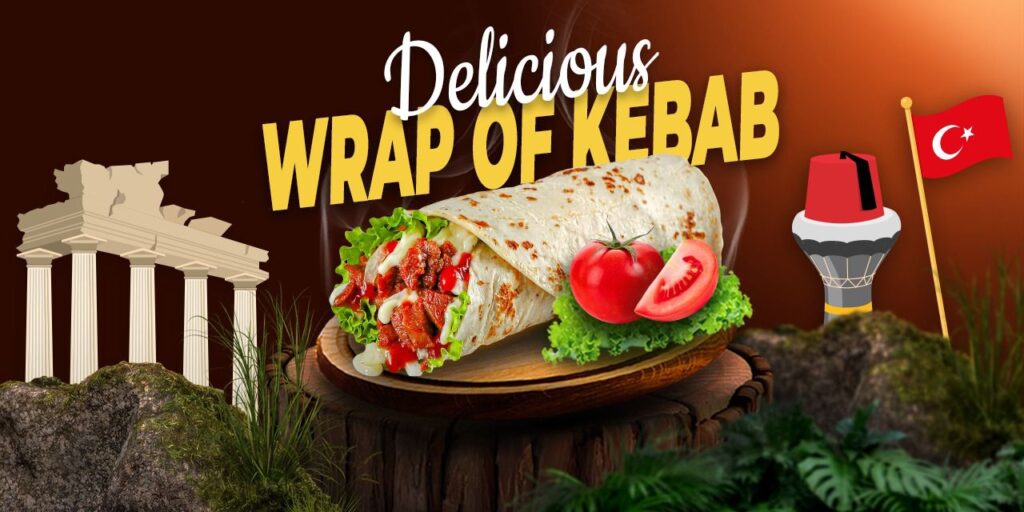 Kebab merupakan salah satu makanan yang paling banyak dikenal di seluruh dunia. Kebab adalah makanan yang memiliki akar dari masakan kuno Timur Tengah, di mana daging dipanggang di atas api terbuka. Istilah "kebab" berasal dari bahasa Arab "kabab", yang berarti "digoreng" atau "dibakar". 